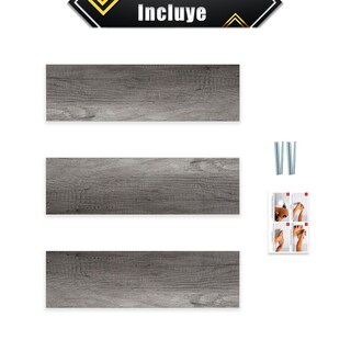 Foto 7 | Foto 7 | 3 Repisas Estanteria Flotante Libros Madera Melamina Poliespacios R50set-17 Lombardia 50x15cm