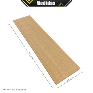 Foto 7 | Foto 7 | 3 Repisas Estanteria Flotante Libros Madera Melamina Poliespacios R82s3-21 Roble Americano 80x20cm