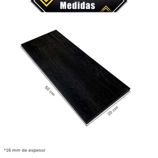 Foto 5 | Foto 5 | 6 Repisas Estanteria Flotante Libros Madera Melamina Poliespacios R52s6-33 Espresso 50x20cm