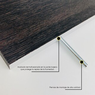 Foto 2 | Foto 2 | 3 Repisas Estanteria Flotante Libros Madera Melamina Poliespacios R40s3-33 Espresso 40x15cm