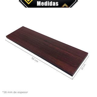 Foto 5 | Foto 5 | Repisas Poliespacios Madera Melamina R52s3-24 Chocolate 3 Piezas 50 x 20 cm