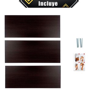 Foto 6 | Foto 6 | Repisas Poliespacios Madera Melamina R52s3-24 Chocolate 3 Piezas 50 x 20 cm
