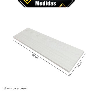 Foto 6 | Foto 6 | Repisas Poliespacios Madera Melamina R52s3-25 3 Piezas 50 x 20 cm