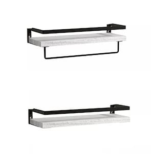 Foto 1 | Foto 1 | 2 Repisas Flotante Madera Minimalista Muebles Hogar Decorar Blanco