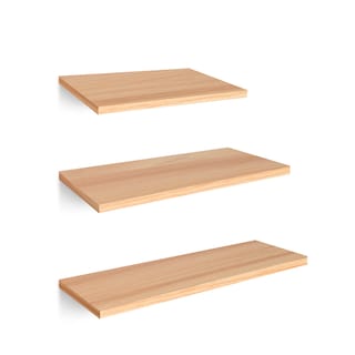 Foto 1 | Foto 1 | Repisas Flotantes de Madera Redlemon Beige 3 Piezas 30x15 - 40x15 - 50x15 cm