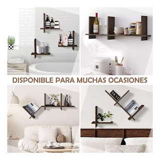 Foto 4 | Foto 4 | Repisas Eo Safe Imports Esi-18505 Marron 3 Piezas