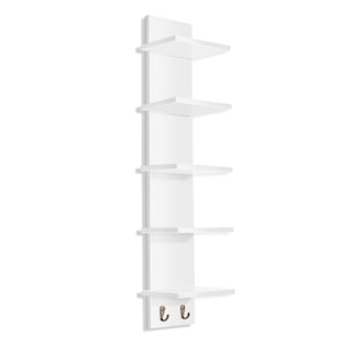 Foto 1 | Foto 1 | Estantería De Pared Sorbus De 5 Niveles Con Ganchos, 30 X 15 X 13 Cm, Color Blanco - Venta Internacional.