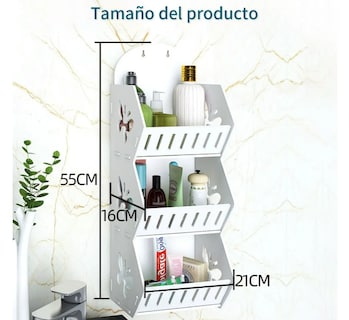 Foto 3 | Foto 3 | Repisas Xtellar De Pared Para El Salón Y La Cocina Estante De Baño Estantería Para El Baño Salón Y Cocina Mandag