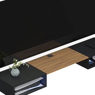 Foto 3 | Foto 3 | Mueble Para Tv Flotante Belto Moru Color Negro