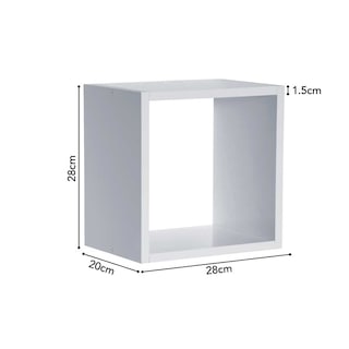 Foto 1 | Foto 1 | Repisa Cubo Prat-k, Color Blanco Altura 28cm