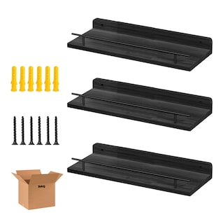 Foto 1 | Foto 1 | Repisas Flotantes Belug Madera Estantes 3pcs Negro