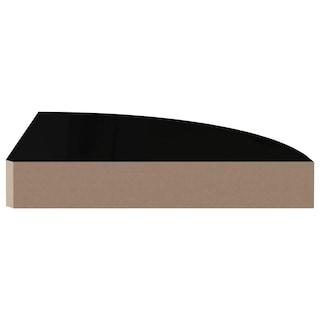 Foto 3 | Foto 3 | Estantería Esquinera Flotante Vidaxl Negro Brillante 25 X 25 X 4 Cm Mdf - Venta Internacional.