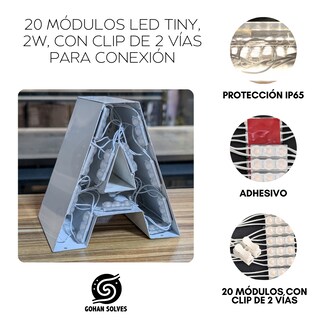 Foto 3 | Foto 3 | 20 Módulos Directos, Tiny Led, 2w, Luz 180°, Ideal Proyectos De Iluminación, Chip Smd 27/220v