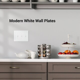 Foto 3 | Foto 3 | Tapa Para Interruptor De Luz Dewenwils Triple Toggle, Color Blanco, 2 Unidades - Venta Internacional.