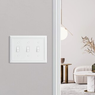 Foto 5 | Foto 5 | Tapa Para Interruptor De Luz Dewenwils Triple Toggle, Color Blanco, 2 Unidades - Venta Internacional.