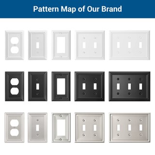 Foto 7 | Foto 7 | Tapa Para Interruptor De Luz Dewenwils Triple Toggle, Color Blanco, 2 Unidades - Venta Internacional.