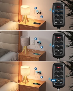 Foto 4 | Foto 4 | Toma de Control Remoto Dewenwils 15a/1875w Rango de 100 Pies Negro - Venta Internacional