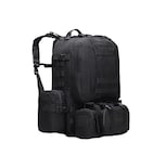 Mochila Táctica Impermeable Eo Safe Imports ESI-221 color Negro para Campamento