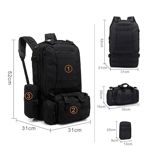 Foto 2 | Foto 2 | Mochila Táctica Impermeable Eo Safe Imports ESI-221 color Negro para Campamento