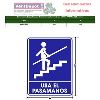 Foto 2 | Foto 2 | Señales Indicativas Ventdepot Mxsis-004 1 Pieza Multicolor