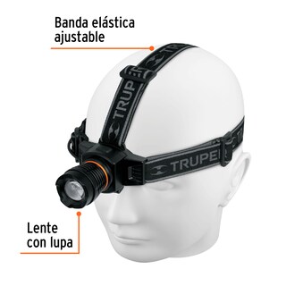 Foto 2 | Foto 2 | Linterna de Minero Truper LI-CA-340R color Negro 1 LED 340 LM Recargable