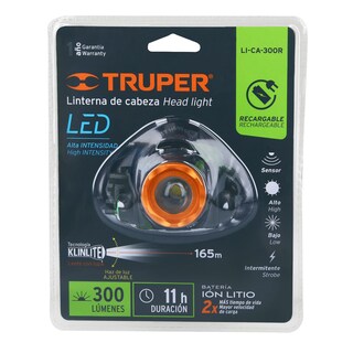 Foto 3 | Foto 3 | Linterna de Minero Truper LI-CA-300R color Negro 1 LED 300 LM Recargable