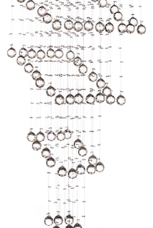 Foto 2 | Foto 2 | Candil Colgante Gamalux William Krystal Quadros De 8 Luces Plateado