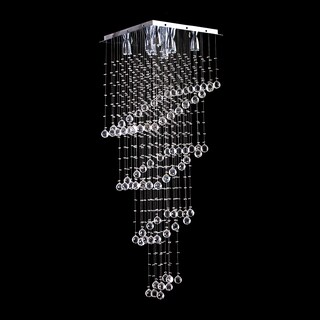Foto 3 | Foto 3 | Candil Colgante Gamalux William Krystal Quadros De 8 Luces Plateado