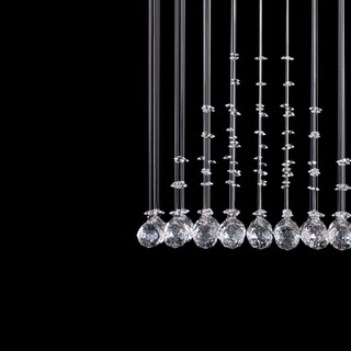 Foto 4 | Foto 4 | Candil Colgante Gamalux Williams Krystal Pirámide de 5 Luces