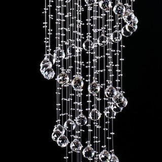 Foto 4 | Foto 4 | Candil Colgante Gamalux Williams Krystal Cascada de 5 Luces