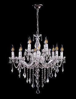 Foto 3 | Foto 3 | Candil Colgante Gamalux María Theresa Cristal de 12 Luces Cromado