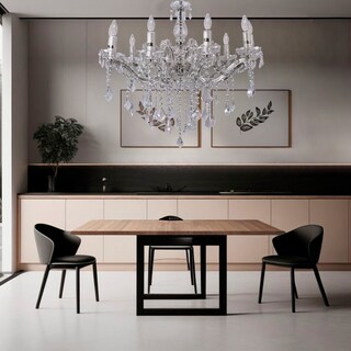 Foto 7 | Foto 7 | Candil Colgante Gamalux María Theresa Cristal De 10 Luces Cromado