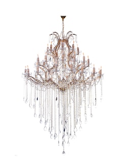 Foto 1 | Foto 1 | Candil Colgante Gamalux María Theresa Cristal de 40 Luces Dorado