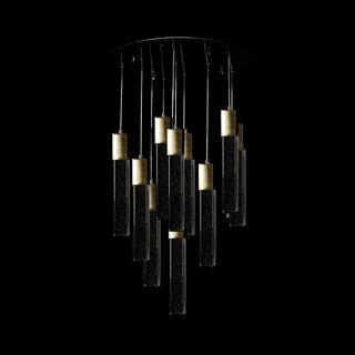 Foto 3 | Foto 3 | Lámpara Colgante Cristal Cortado Led Star 10 Luces Alto Ajustable Gd