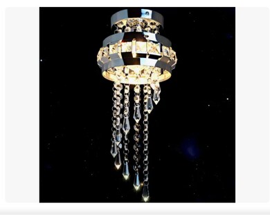 Foto 1 | Foto 1 | Lámpara Xtellar De Techo Decorativa Cristal Moderna Sala Recamara