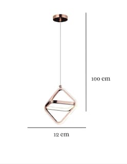 Foto 3 | Foto 3 | Lámpara Colgante Iluminación Luz Vic LV 345-1 Triangular Cobre