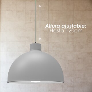 Foto 8 | Foto 8 | Lampara de Techo Colgante Ilios Innova Gris Decorativo Estilo Nórdico Retro Fabricada en Hierro