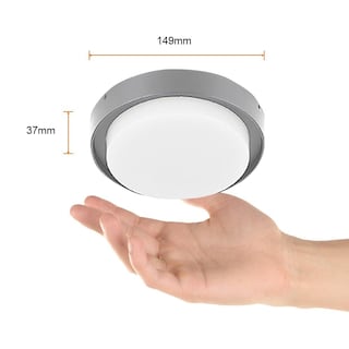 Foto 3 | Foto 3 | Plafón LED Tecnolite Nenque I de 15W 6500K Gris para Interior y Exterior
