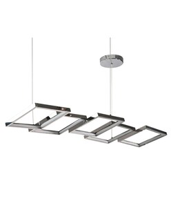 Foto 1 | Foto 1 | Candil Suspendido 4 Cuadros Plateado