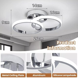 Foto 2 | Foto 2 | Lámpara De Techo Decorativa Moderna Eo Safe Imports Esi-18441 Blanco