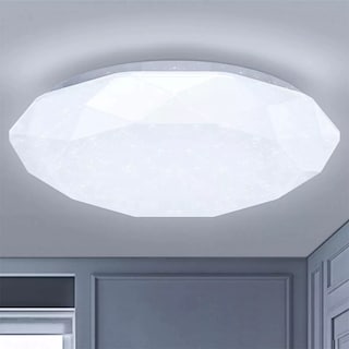 Foto 1 | Foto 1 | Lampara De Techo Sobreponer Led 24w Luminaria Plafon Blanca Estructura Blanco