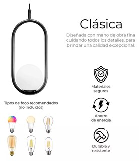 Foto 5 | Foto 5 | Lámpara De Techo Xtellar Globo Chip Negro