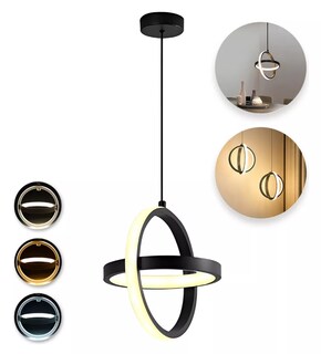 Foto 2 | Foto 2 | Lámpara Colgante Xtellar Candil Circular Nórdico Led Negro