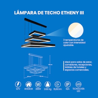 Foto 3 | Foto 3 | Mil Luces Lampara De Techo Etheny Iii