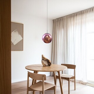 Foto 4 | Foto 4 | Ilios Innova | Lámpara Colgante Acrílica Moderna 20cm Color Rosa Diseño Contemporáneo