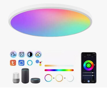 Foto 1 | Foto 1 | Lámparas De Techo Decorativa Para Sala Inteligente Alexa Rgb