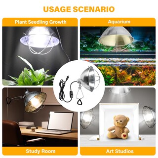 Foto 6 | Foto 6 | Enchufe De Lámpara Tipo Pinza Con Reflector De Aluminio De 10.5 Pulgadas - Venta Internacional.
