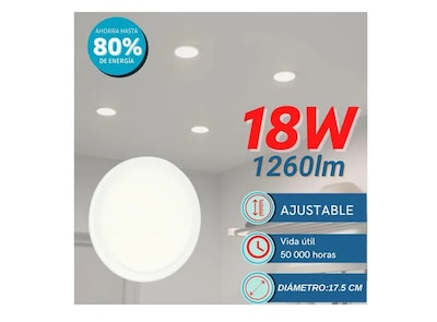 Foto 2 | Foto 2 | Lámpara De Luz Led Xtellar De 18w Con Diseño Ajustable Elegante, Blanco, Paquete De 5 Piezas