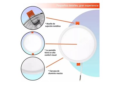 Foto 5 | Foto 5 | Lámpara De Luz Led Xtellar De 18w Con Diseño Ajustable Elegante, Blanco, Paquete De 5 Piezas