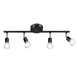 Foto 1 | Foto 1 | Riel Led De 4 Luces luz Decorativa Flexible Y Ajustable Adecuada Para Cocina Salón Dormitorio Pasillo Eo Sa Esi-20538 Negro